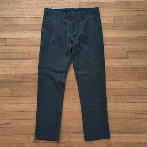 Tailored Slim Fit Wool Pants - Gap Grey Business Casual Dress Men's 34 x 32 Gray